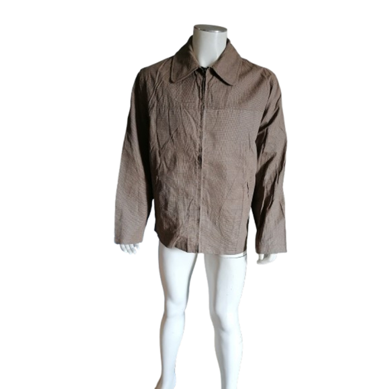 Blouson Krizia Uomo Lin/Coton Marron – Deadstock Étiquette