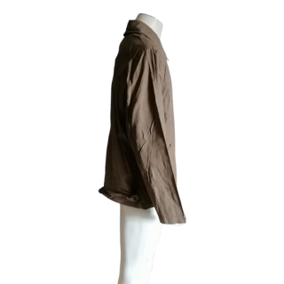 Krizia Uomo Lin / Brown Cotton Jacket-Deadstock Label
