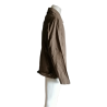 Krizia Uomo Lin / Brown Cotton Jacket-Deadstock Label