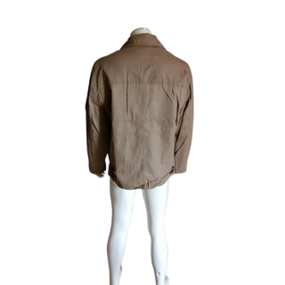 Krizia Uomo Lin / Chaqueta de algodón marrón - Etiqueta de muertos