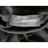 Oppio Jeans Archive – Haut drapé noir Made in Italy Deadstock Y2K