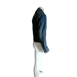 Dirk Bikkembergs International Heroes 2003 – Veste Biker Denim Deadstock