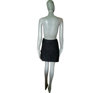 Vintage Rock Y2k Mohair schwarz flaumig