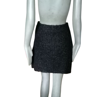 Falda vintage Y2K MOHAIR NEGRO MULGO