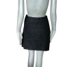 Vintage rok Y2K Mohair Zwart Pluizig
