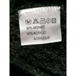 Falda vintage Y2K MOHAIR NEGRO MULGO