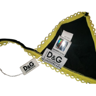 Dolce & Gabbana Y2K Archivo Triángulo Bra Delux Hecho en Italia