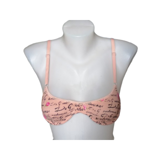 Archivo de ropa interior D & G y2K - Logotipo de Sujetador de Deadstock Rose