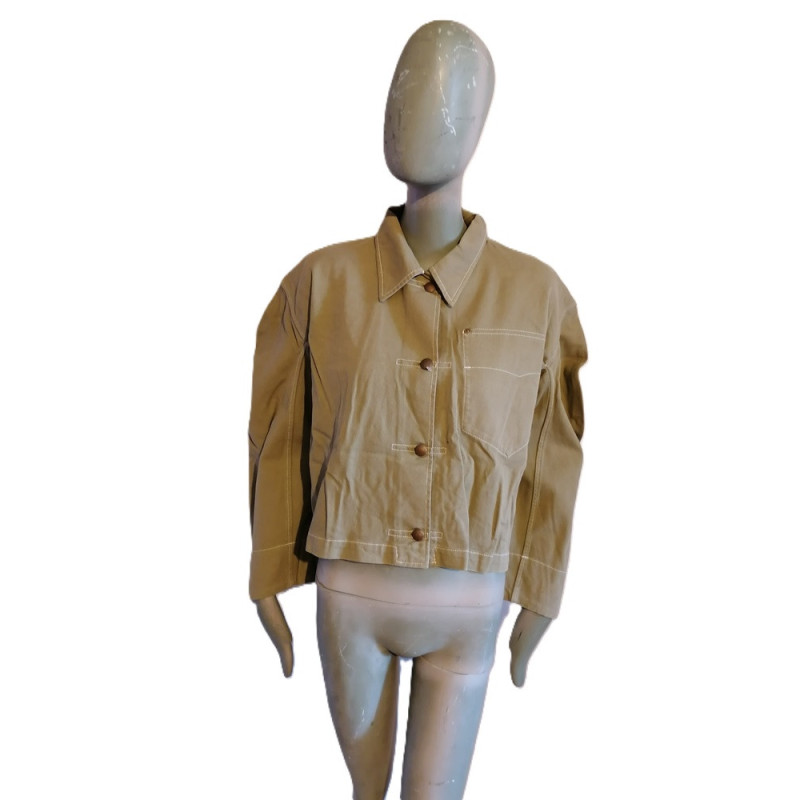 Veste Miu Miu vintage sable — coupe cropped 90s