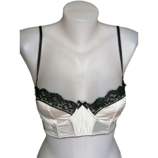 AB/Soùl - Sujetador de Bustier de Longline en seda y encaje