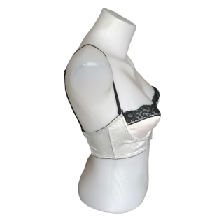 AB/Soùl - Sujetador de Bustier de Longline en seda y encaje