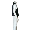 Vintage lederen vest zwarteadstock 90s