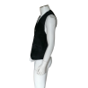 Gilet Vintage Cuir Véritable Noir Deadstock Années 90