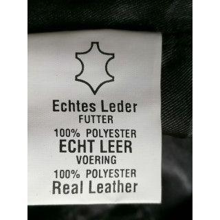 Vintage Genuine Leather Vest Black Deadstock 90s