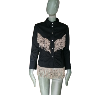Deadstock Oppio ITALIEN - Seltenes Y2K-Leder-Westerthemd