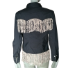 Deadstock Oppio ITALIA - Camicia Western in pelle Rare Y2K