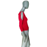 Twin-set pela Força Light Top Y2K Deadstock Vermelho Feito em Itália