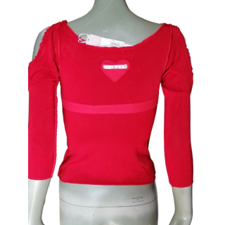 Twin-Set by Light Force Top Y2K Red StatStock Made in Italy