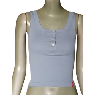 Miss Sixty Y2K MUERTETSCK Blue Jean Tank