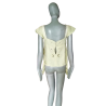 Gaetano Navarra Deadstock - 100% Embroidered Asymmetric Top