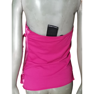 Top Bandeau Collection Privée Deadstock Y2K Fuchsia & Cuir