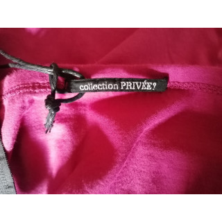 Top Bandeau Collection Privée Deadstock Y2K Fuchsia & Cuir