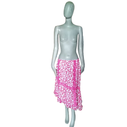 XXX por Gai Mattiolo Archive - Cœur Printed Silk Skirt, Itália Por volta de 2003