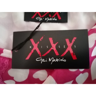 XXX por GaI Mattiolo Archive - Cœur Falda de seda impresa, Italia circa 2003