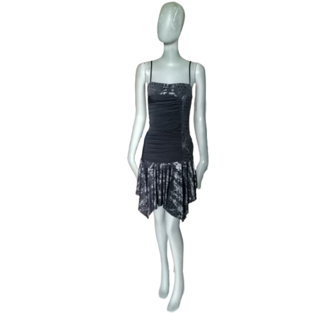 Y2K Hecho en Francia Vestido Vestido Deadstock