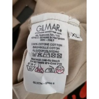 Block 60 Deadstock Beige Tank Printed Pink Made in Italy