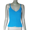 Strese Gabriele Strehle Top Turchese Turquoise Deadstock Y2K