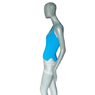 Strese Gabriele Streehle Top Turquesa Turquoise Deadstock Y2K