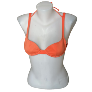 Rosa Chá Archive Y2K Deadstock Bikini Top Corail Néon Paris 2002