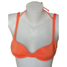 Rosa Chá Archive Y2K Deadstock Bikini Top Corail Néon Paris 2002