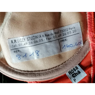 Rosa Chá Archive Y2K Deadstock Bikini Top Corail Néon Paris 2002