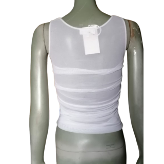 Simultaneous CARMA DEADSTOCK MESH TANK TOP Y2K MADE IN ITALIË C.2000