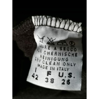 Top de velo negro cubierto Oppio Jeans Hecho en Italia Y2K Deadstock