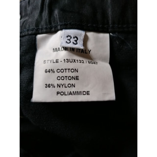 Dirk Bikkembergs Heroes 2004 - Pantalones técnicos Zip negro Archivo de muertos