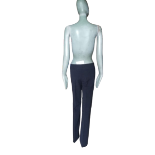 Iceberg DEDOCK Archivio navy pantaloni nera striscia made in Italy