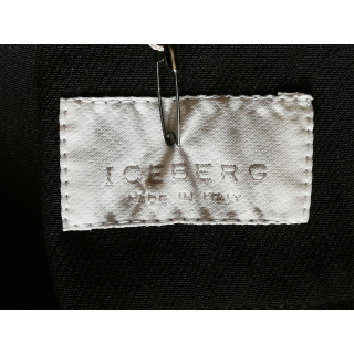 Iceberg DEDOCK Archivio navy pantaloni nera striscia made in Italy