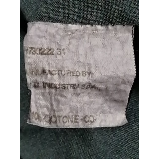 AX ITALIA - Abrigo asimétrico Tinto Capo Capo Cotton, principios de la década de 2000
