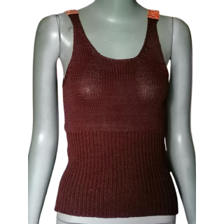 Iceberg Deadstock y2k - Top Openwork Mesh in Italien hergestellt