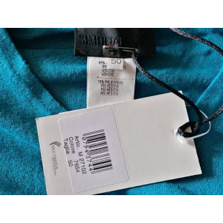 Maglione in rete viscosa turchese Simultaneous - Deadstock Italia Y2K