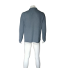 Cerruti Jeans Deadstock 100% algodão - Cardigan zipado italiano no final dos anos 90