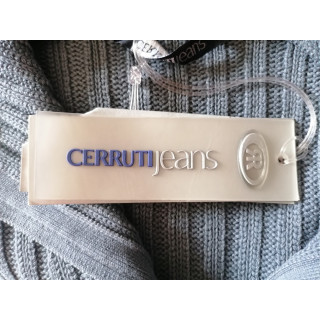 Cerruti Jeans Deadstock 100% algodón - Cardigan con cremallera italiana a fines de los 90