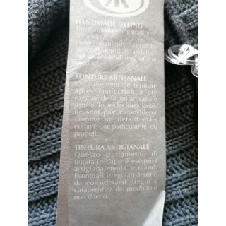 Cerruti Jeans Deadstock 100% algodão - Cardigan zipado italiano no final dos anos 90