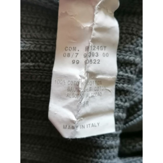 Cerruti Jeans Deadstock 100% algodão - Cardigan zipado italiano no final dos anos 90
