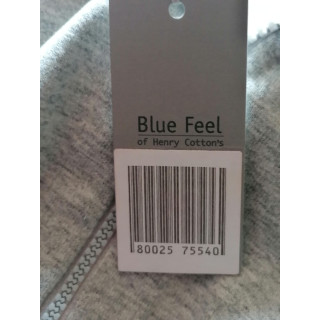 Azul sentir-se por Henry Cotton's Deadstock feito na CEE Half Zip