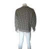 Vintage Pullover Penny Burdett Deadstock Jacquard Kunst Strick 100% Baumwolle