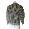 Suéter vintage Penny Burdett Deadstock Jacquard Art Knit 100% algodón